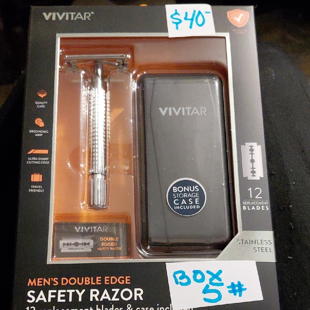 Vivitar Men's Double Edge Safety Razor Set